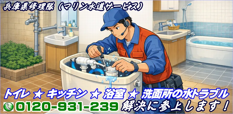 水道の水の漏れを修理する業者